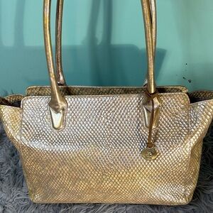 Brahmin Elegant Gold Women's Handbag